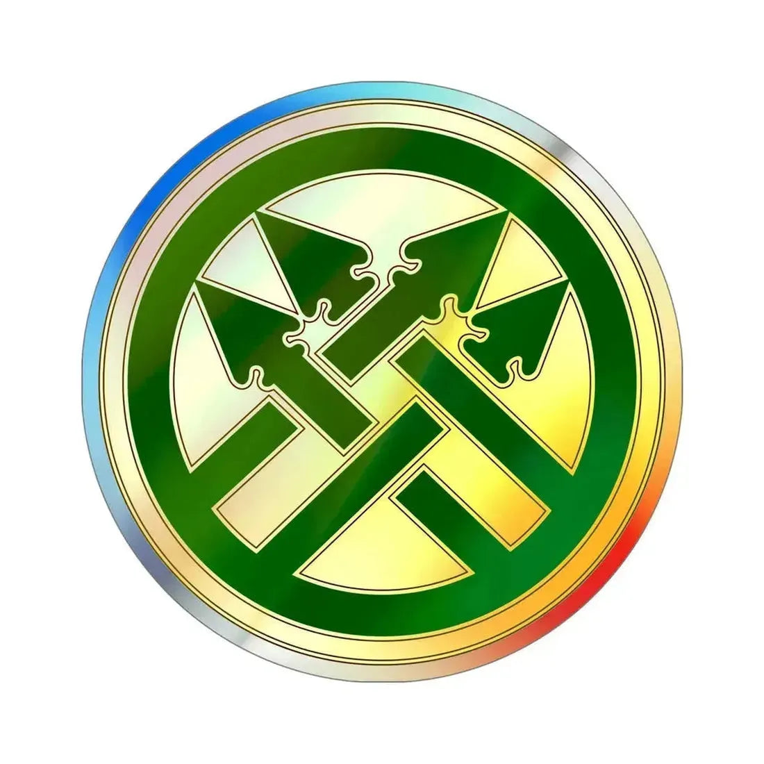 220th Military Police Brigade (U.S. Army) Holographic STICKER Die-Cut Vinyl Decal 6 Inch Holographic - The Sticker Space