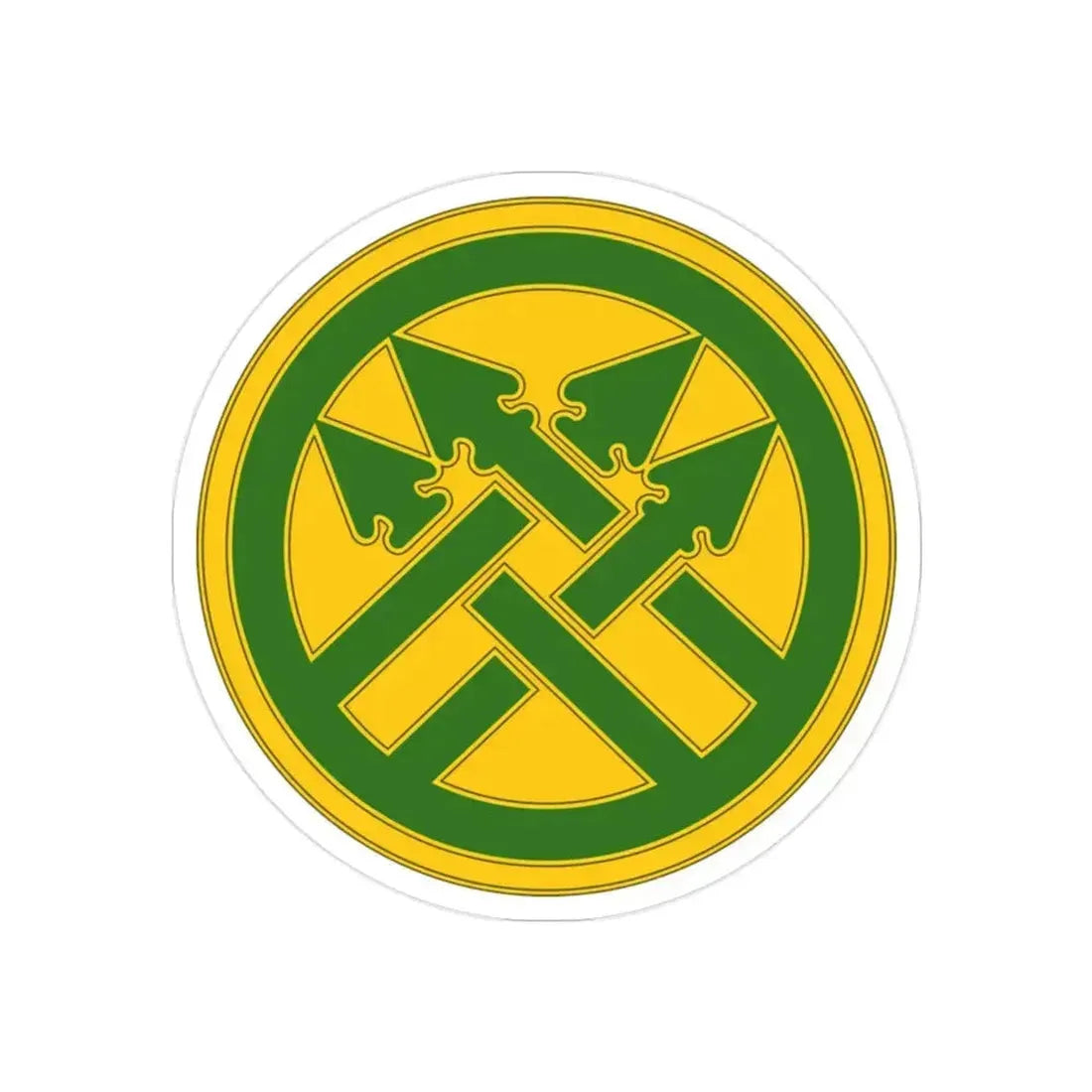 220th Military Police Brigade (U.S. Army) REVERSE PRINT Transparent Die-Cut STICKER 2 Inch Die-Cut Transparent - The Sticker Space