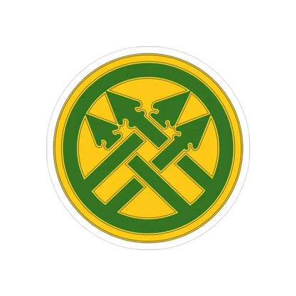 220th Military Police Brigade (U.S. Army) REVERSE PRINT Transparent Die-Cut STICKER 2 Inch Die-Cut Transparent - The Sticker Space