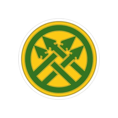 220th Military Police Brigade (U.S. Army) REVERSE PRINT Transparent Die-Cut STICKER 3 Inch Die-Cut Transparent - The Sticker Space