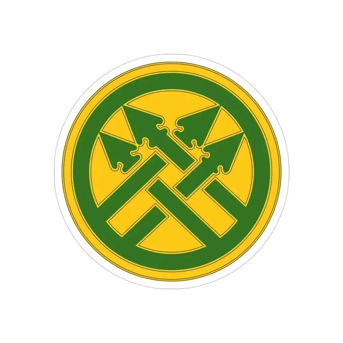 220th Military Police Brigade (U.S. Army) REVERSE PRINT Transparent Die-Cut STICKER 4 Inch Die-Cut Transparent - The Sticker Space