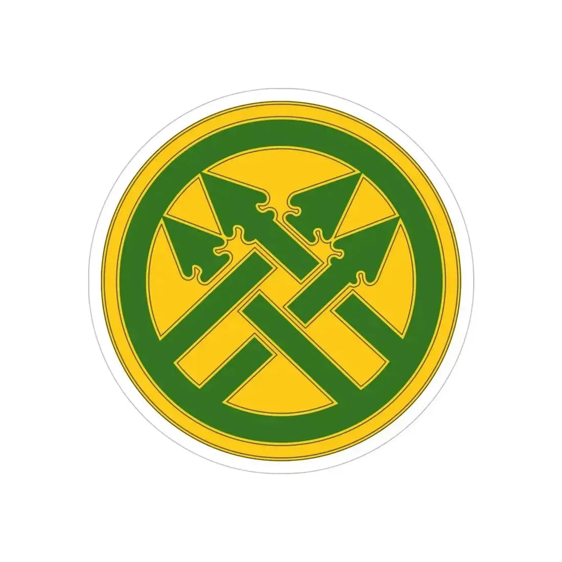 220th Military Police Brigade (U.S. Army) REVERSE PRINT Transparent Die-Cut STICKER 5 Inch Die-Cut Transparent - The Sticker Space