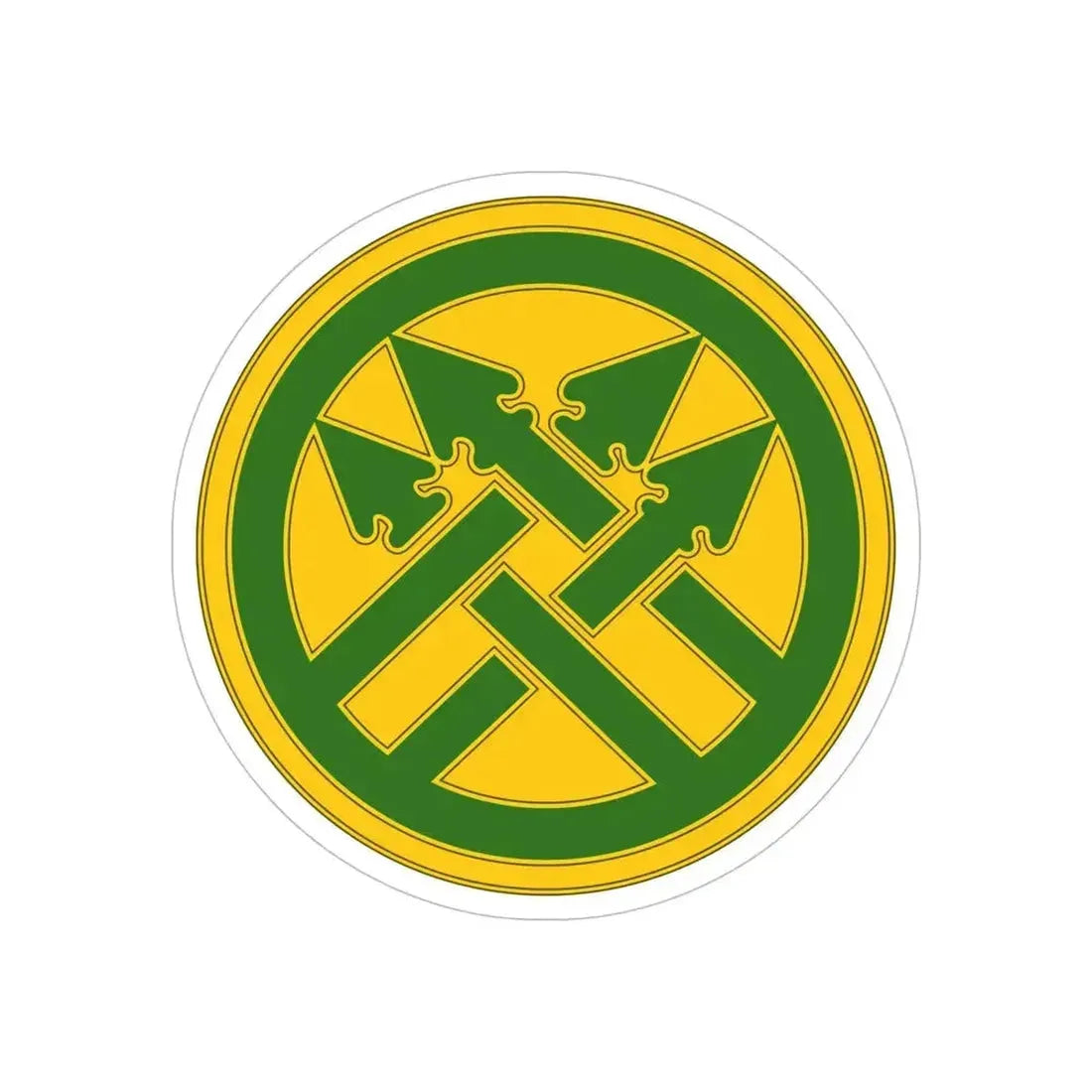 220th Military Police Brigade (U.S. Army) REVERSE PRINT Transparent Die-Cut STICKER 6 Inch Die-Cut Transparent - The Sticker Space