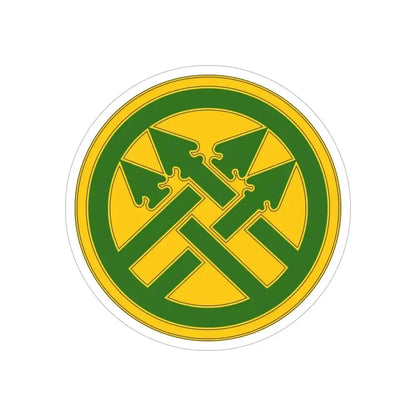 220th Military Police Brigade (U.S. Army) REVERSE PRINT Transparent Die-Cut STICKER 6 Inch Die-Cut Transparent - The Sticker Space