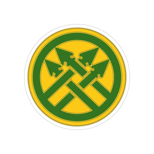 220th Military Police Brigade (U.S. Army) REVERSE PRINT Transparent Die-Cut STICKER 6 Inch Die-Cut Transparent - The Sticker Space