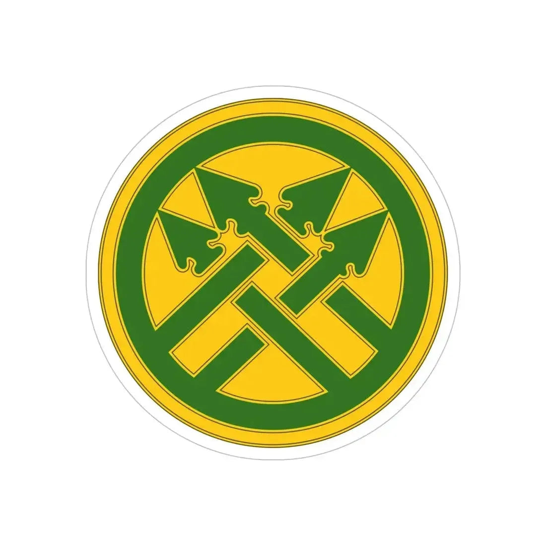 220th Military Police Brigade (U.S. Army) REVERSE PRINT Transparent Die-Cut STICKER - The Sticker Space