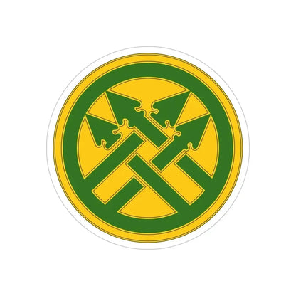 220th Military Police Brigade (U.S. Army) REVERSE PRINT Transparent Die-Cut STICKER - The Sticker Space