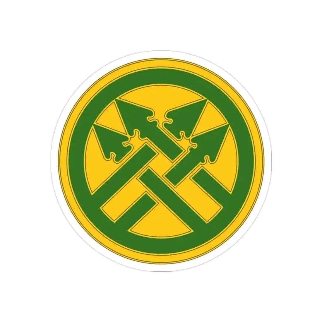 220th Military Police Brigade (U.S. Army) REVERSE PRINT Transparent Die-Cut STICKER - The Sticker Space