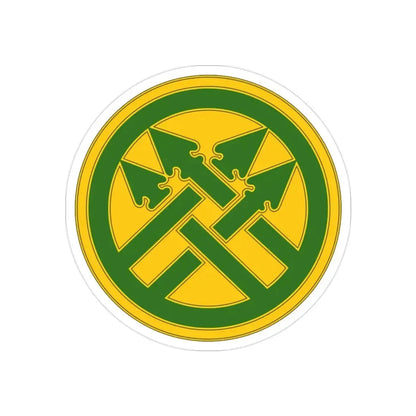 220th Military Police Brigade (U.S. Army) REVERSE PRINT Transparent Die-Cut STICKER - The Sticker Space