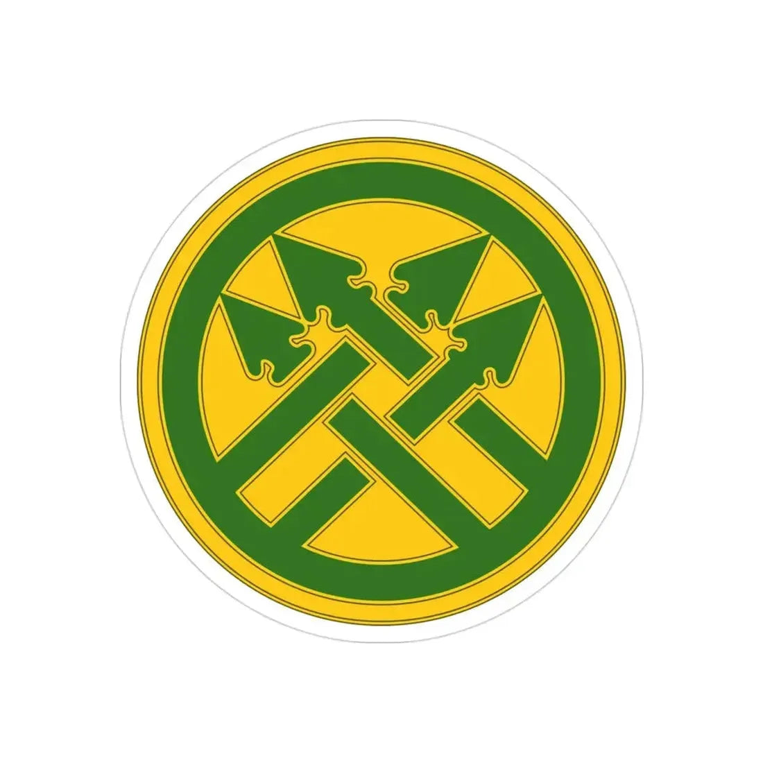 220th Military Police Brigade (U.S. Army) REVERSE PRINT Transparent Die-Cut STICKER - The Sticker Space