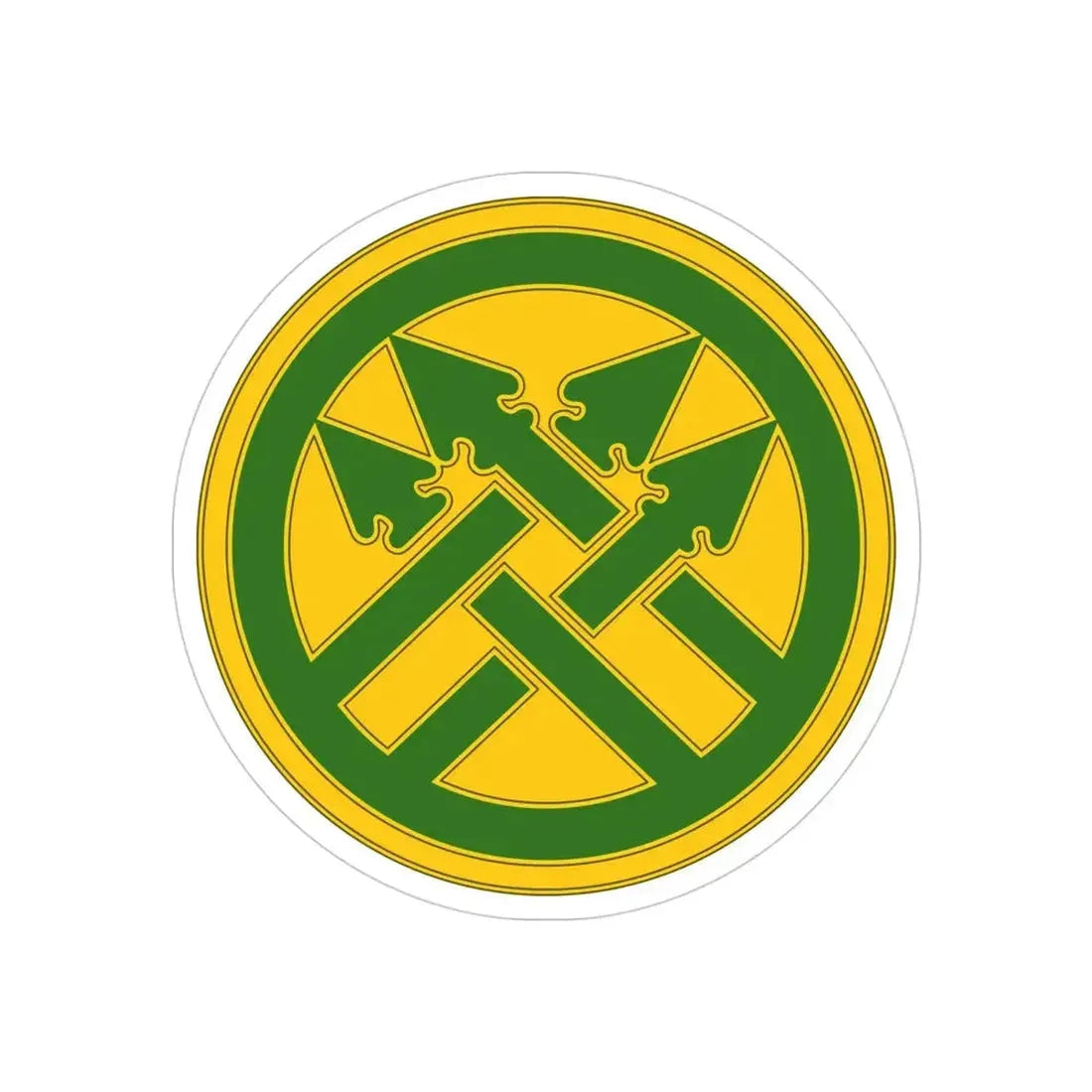 220th Military Police Brigade (U.S. Army) REVERSE PRINT Transparent Die-Cut STICKER - The Sticker Space