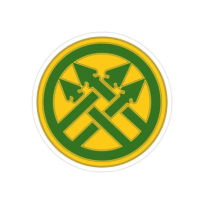 220th Military Police Brigade (U.S. Army) REVERSE PRINT Transparent Die-Cut STICKER - The Sticker Space