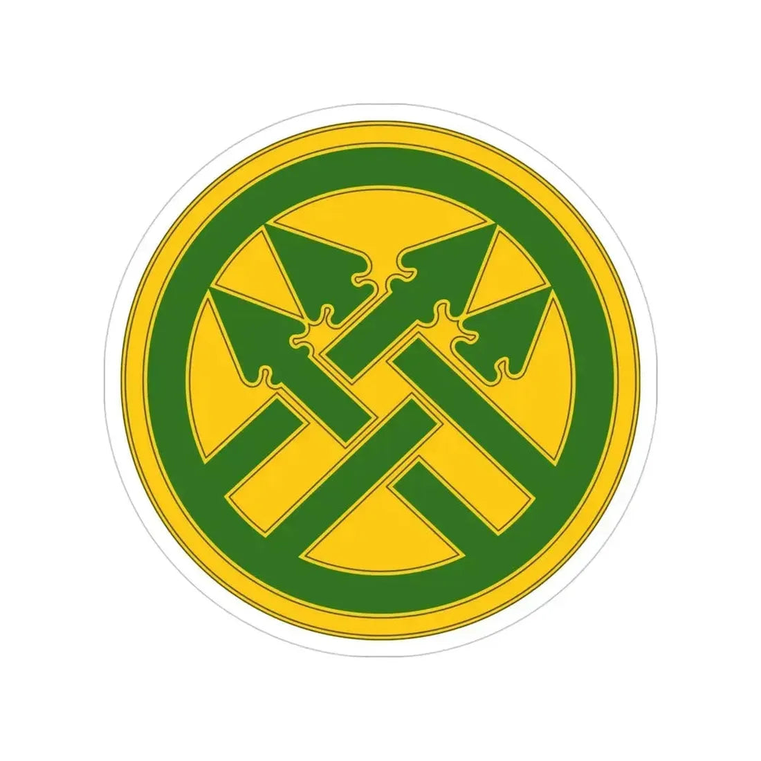 220th Military Police Brigade (U.S. Army) Transparent STICKER Die-Cut Vinyl Decal 4 Inch - The Sticker Space