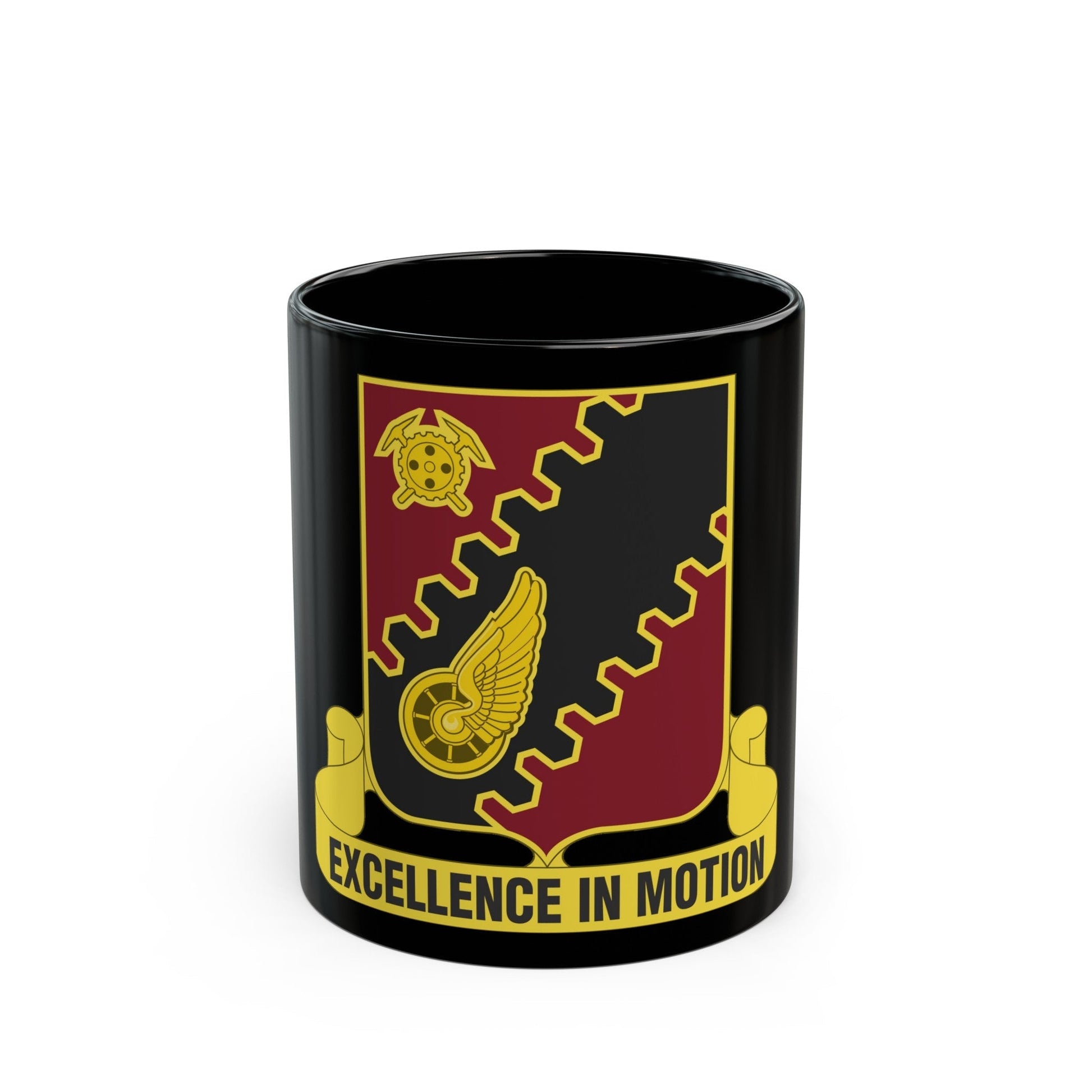 220th Transportation Battalion (U.S. Army) Black Coffee Mug-11oz-The Sticker Space