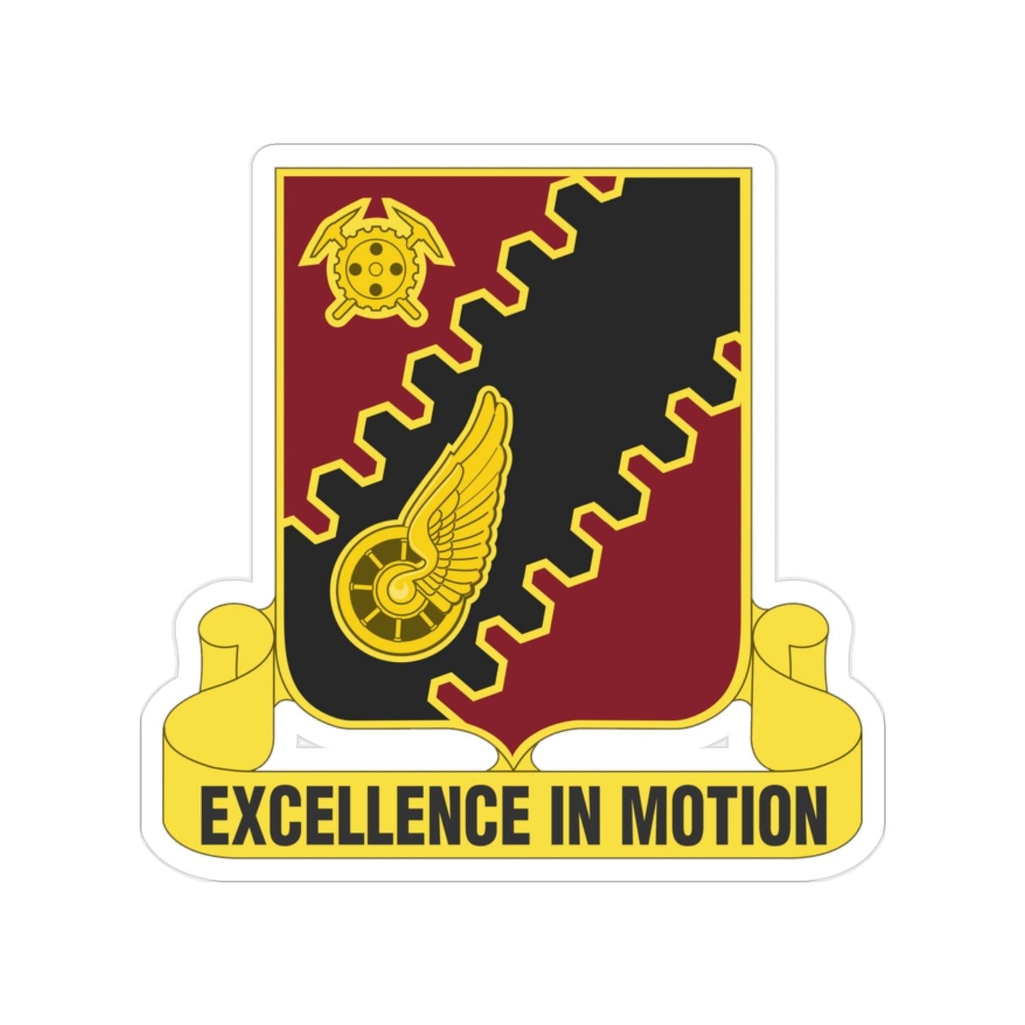 220th Transportation Battalion (U.S. Army) Transparent STICKER Die-Cut Vinyl Decal-2 Inch-The Sticker Space