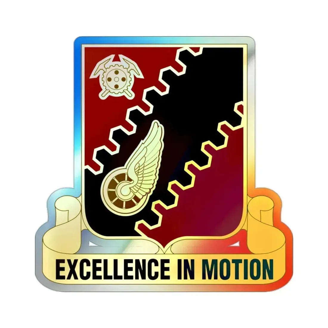 220th Transportation Battalion (U.S. Army) Holographic STICKER Die-Cut Vinyl Decal - The Sticker Space