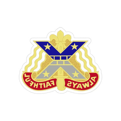 221 Engineer Group (U.S. Army) REVERSE PRINT Transparent Die-Cut STICKER - The Sticker Space