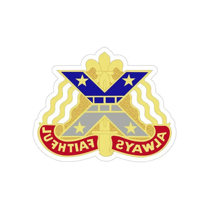 221 Engineer Group (U.S. Army) REVERSE PRINT Transparent Die-Cut STICKER - The Sticker Space
