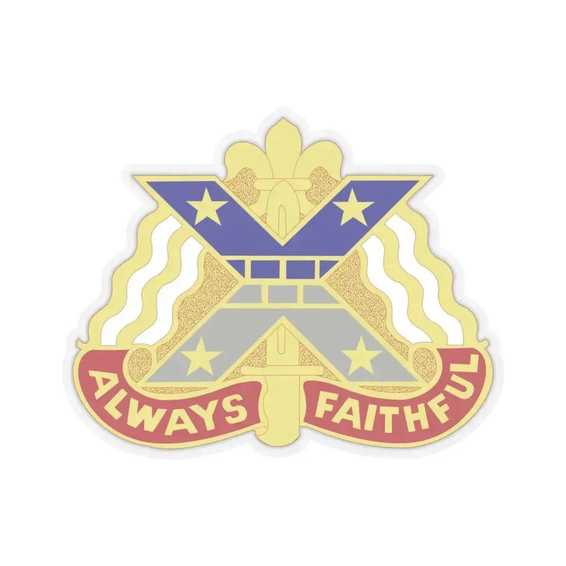 221 Engineer Group (U.S. Army) STICKER Vinyl Kiss-Cut Decal 4 Inch Transparent - The Sticker Space