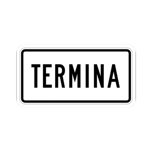 End plate es (Puerto Rico) (Road Sign) STICKER Vinyl Kiss-Cut Decal