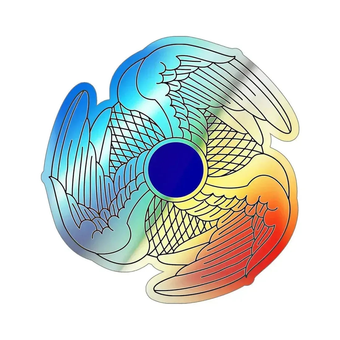 222 Aviation Regiment (U.S. Army) Holographic STICKER Die-Cut Vinyl Decal 6 Inch Holographic - The Sticker Space