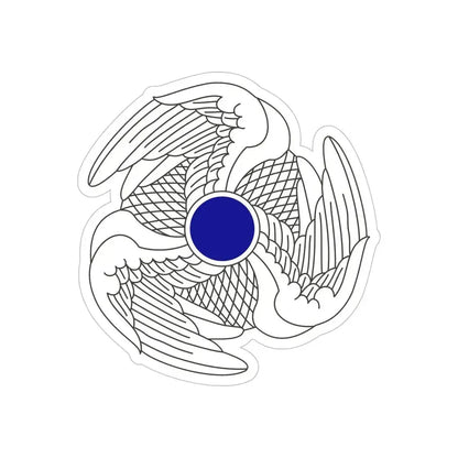 222 Aviation Regiment (U.S. Army) REVERSE PRINT Transparent Die-Cut STICKER 6 Inch Die-Cut Transparent - The Sticker Space