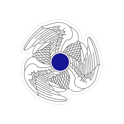 222 Aviation Regiment (U.S. Army) REVERSE PRINT Transparent Die-Cut STICKER - The Sticker Space