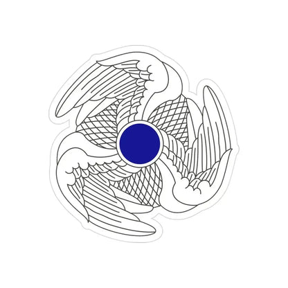 222 Aviation Regiment (U.S. Army) REVERSE PRINT Transparent Die-Cut STICKER - The Sticker Space