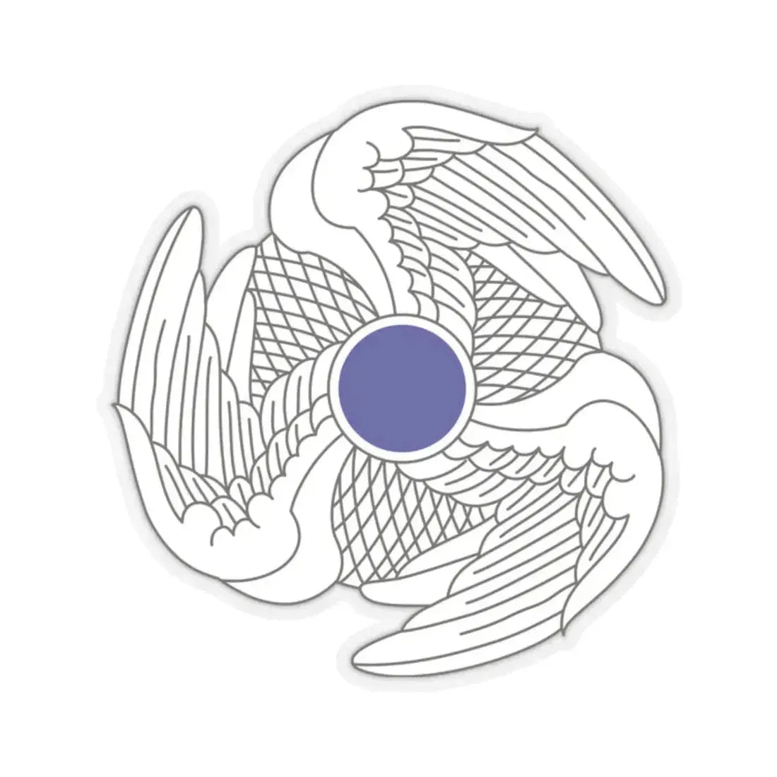 222 Aviation Regiment (U.S. Army) STICKER Vinyl Kiss-Cut Decal 2 Inch Transparent - The Sticker Space