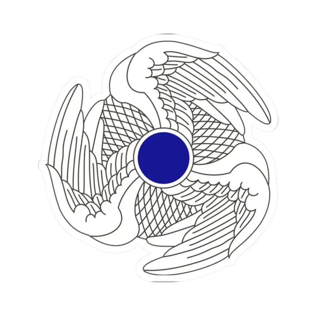 222 Aviation Regiment (U.S. Army) STICKER Vinyl Kiss-Cut Decal 2 Inch White - The Sticker Space