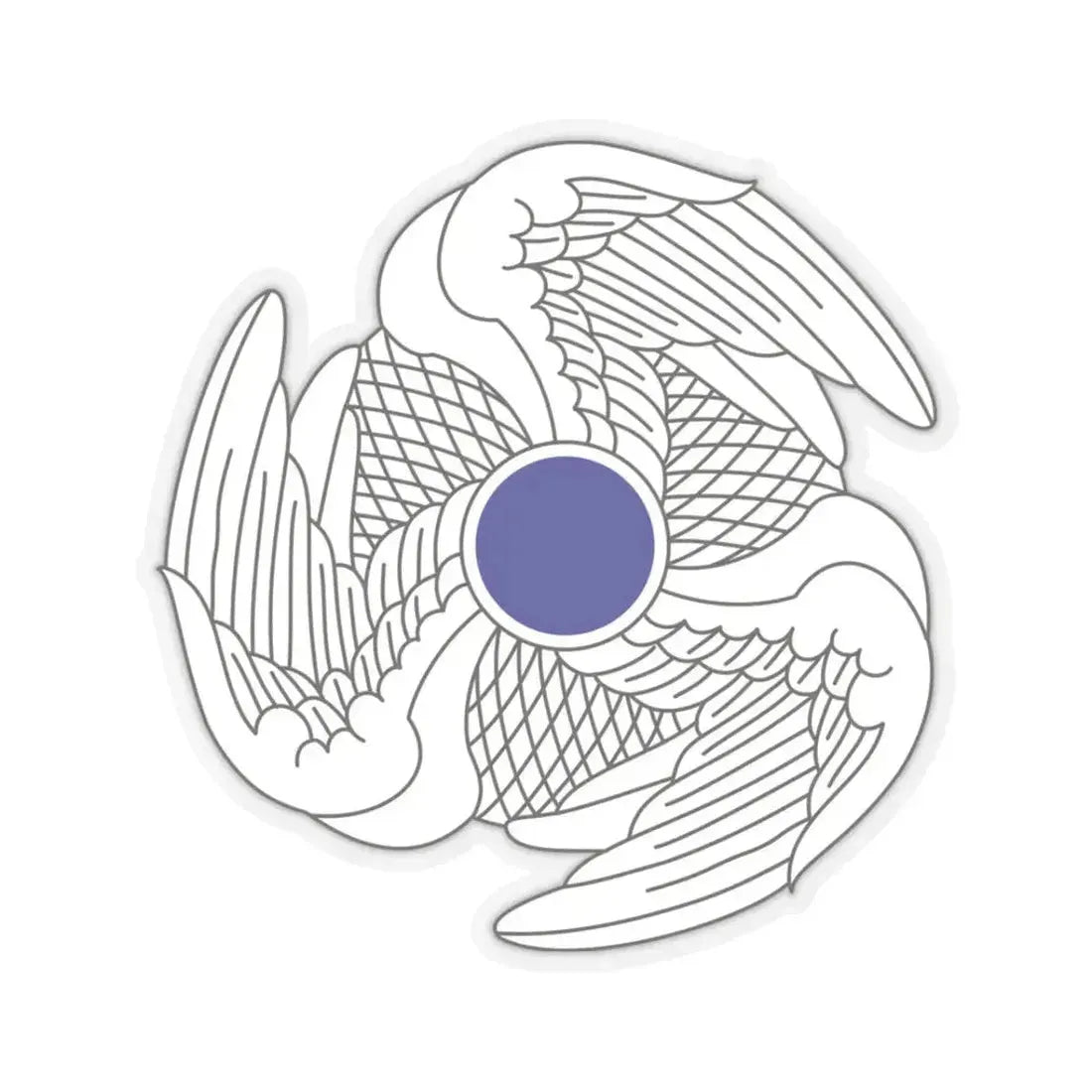 222 Aviation Regiment (U.S. Army) STICKER Vinyl Kiss-Cut Decal 3 Inch Transparent - The Sticker Space