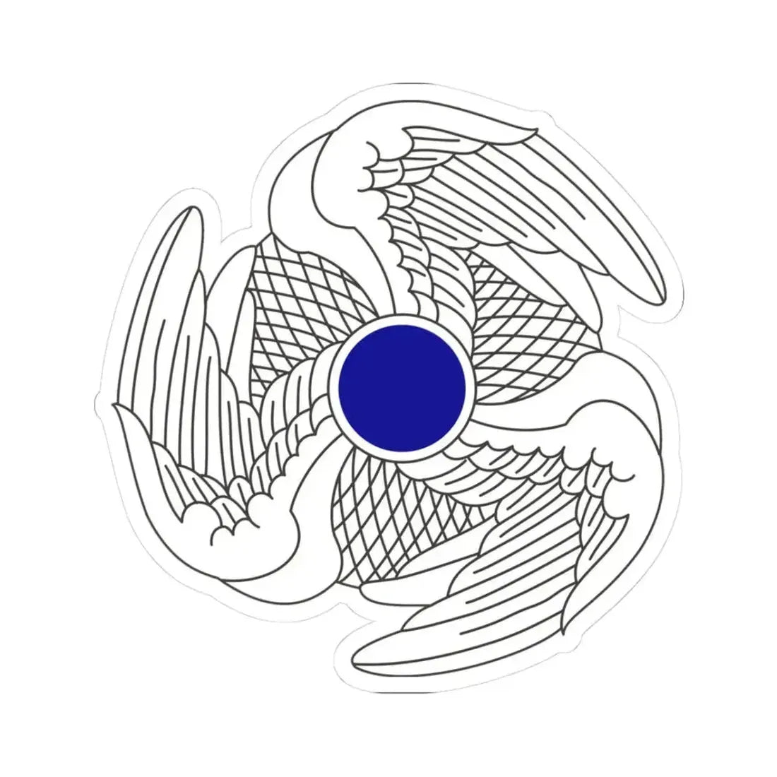 222 Aviation Regiment (U.S. Army) STICKER Vinyl Kiss-Cut Decal 3 Inch White - The Sticker Space