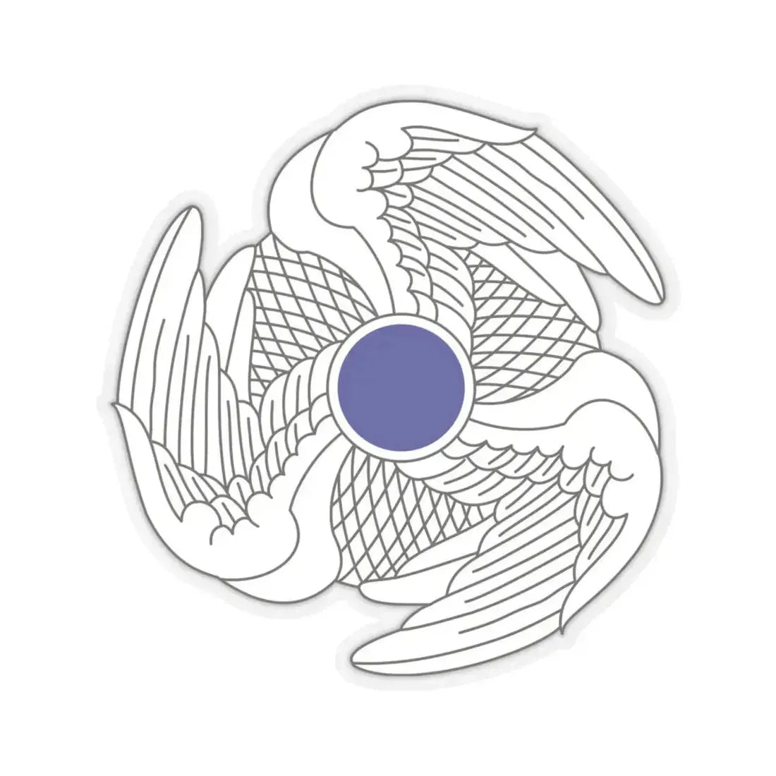 222 Aviation Regiment (U.S. Army) STICKER Vinyl Kiss-Cut Decal 4 Inch Transparent - The Sticker Space