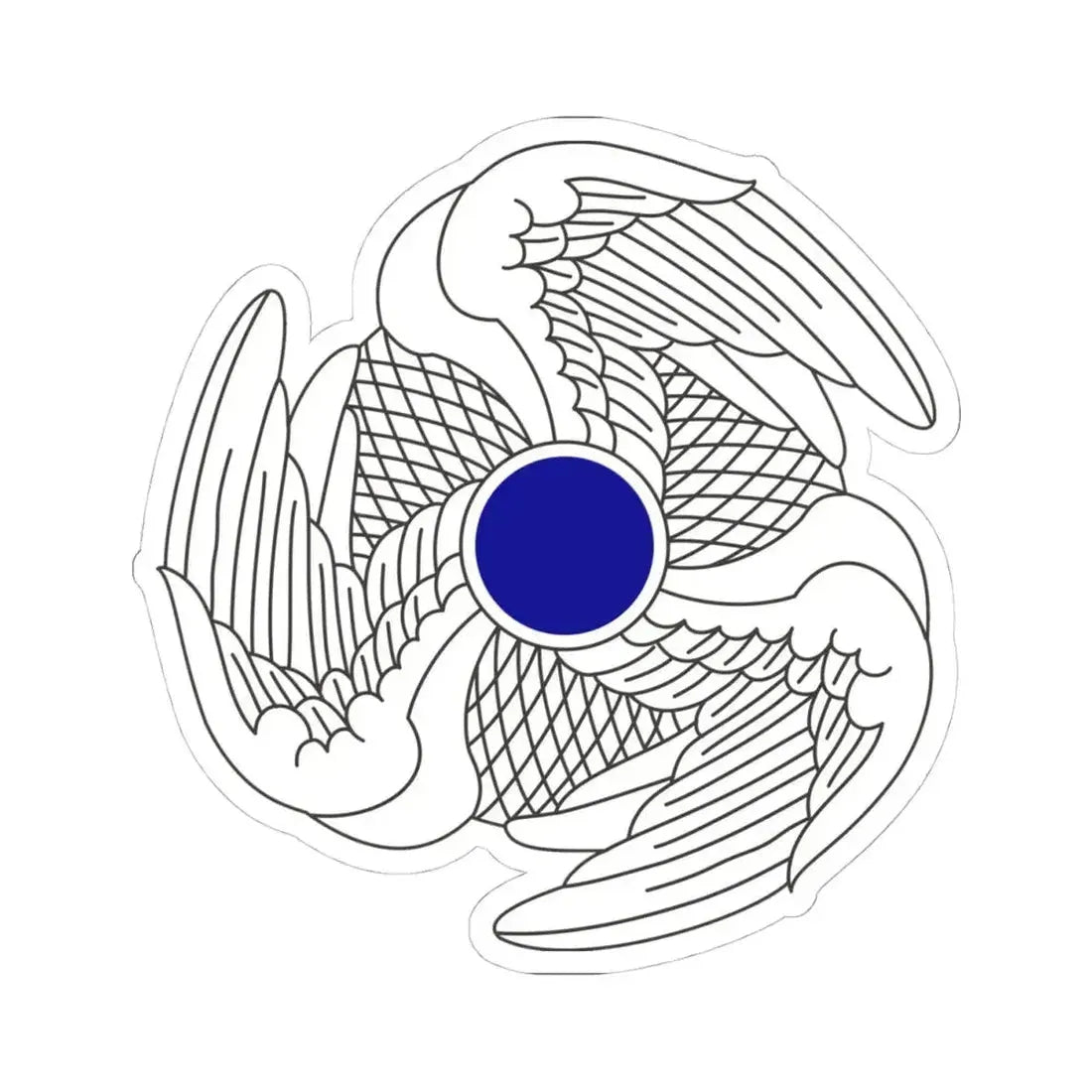 222 Aviation Regiment (U.S. Army) STICKER Vinyl Kiss-Cut Decal 4 Inch White - The Sticker Space