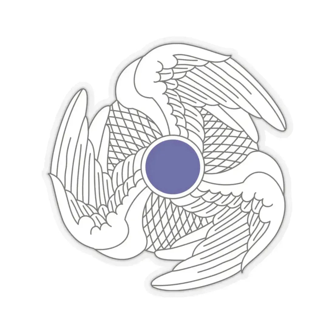 222 Aviation Regiment (U.S. Army) STICKER Vinyl Kiss-Cut Decal 6 Inch Transparent - The Sticker Space