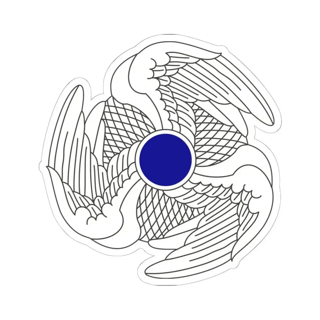 222 Aviation Regiment (U.S. Army) STICKER Vinyl Kiss-Cut Decal 6 Inch White - The Sticker Space