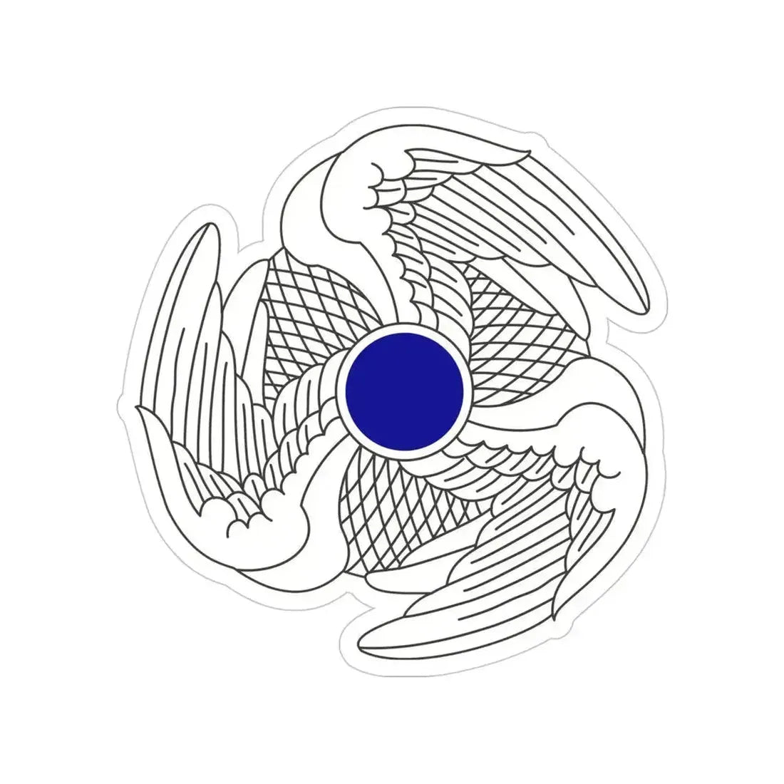 222 Aviation Regiment (U.S. Army) Transparent STICKER Die-Cut Vinyl Decal 4 Inch - The Sticker Space