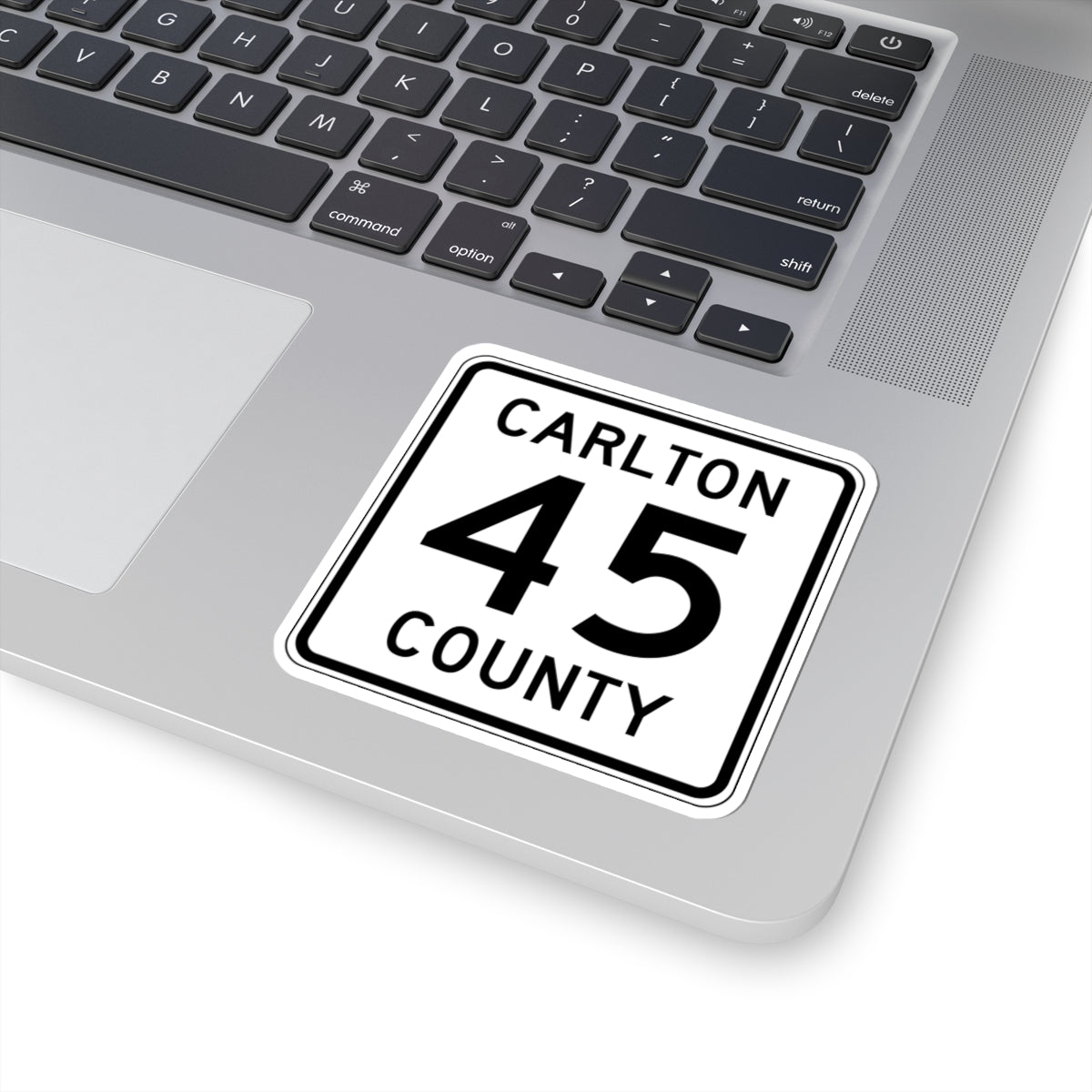 Carlton County 45 MN (Minnesota) (Road Sign) STICKER Vinyl Kiss-Cut Decal