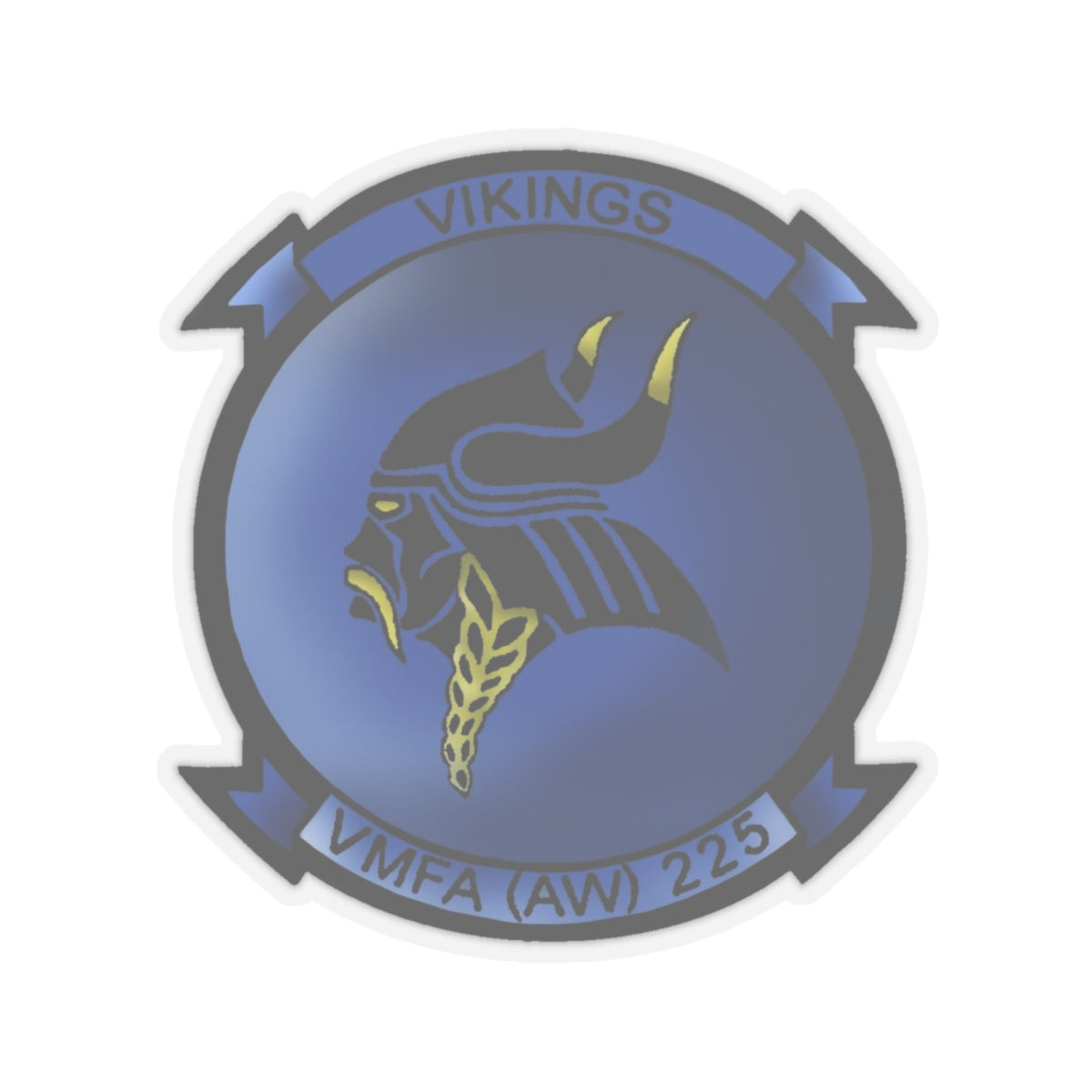 VMFAAW 225 Marine All Weather Fighter Attack Squadron 225 (USMC) STICKER Vinyl Kiss-Cut Decal