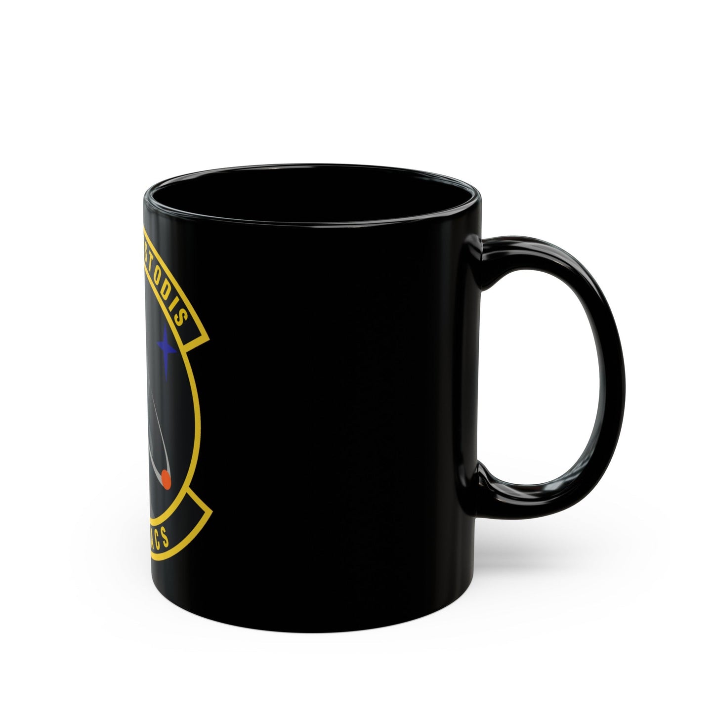 222d Command & Control Squadron (U.S. Air Force) Black Coffee Mug-The Sticker Space