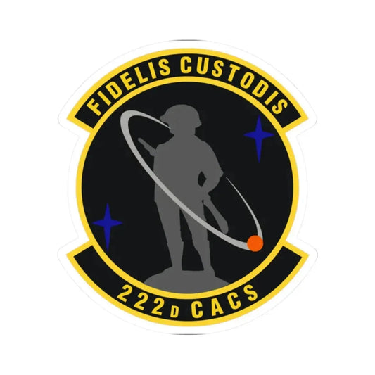 222d Command & Control Squadron (U.S. Air Force) STICKER Vinyl Kiss-Cut Decal 2 Inch White - The Sticker Space