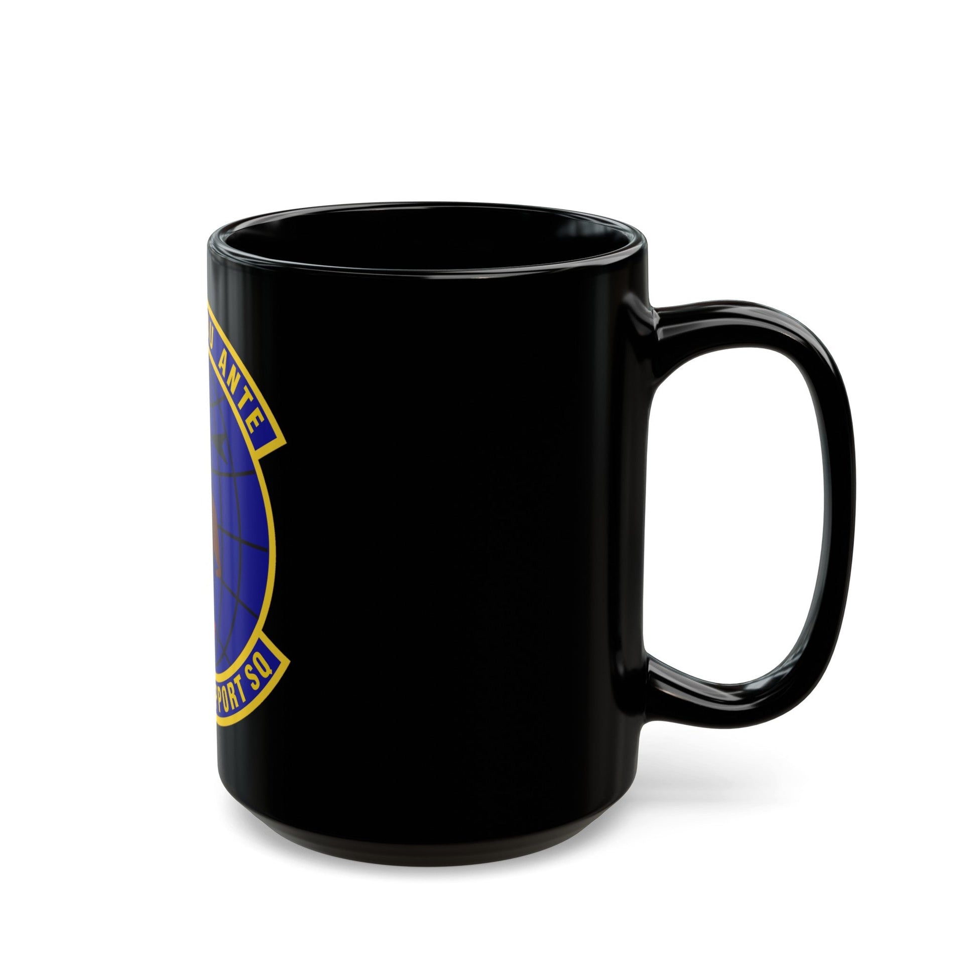 222d Operations Support Squadron (U.S. Air Force) Black Coffee Mug-The Sticker Space