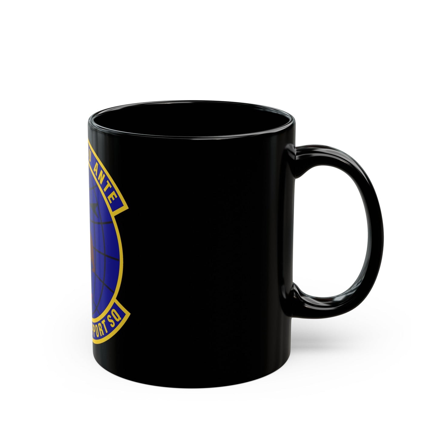 222d Operations Support Squadron (U.S. Air Force) Black Coffee Mug-The Sticker Space