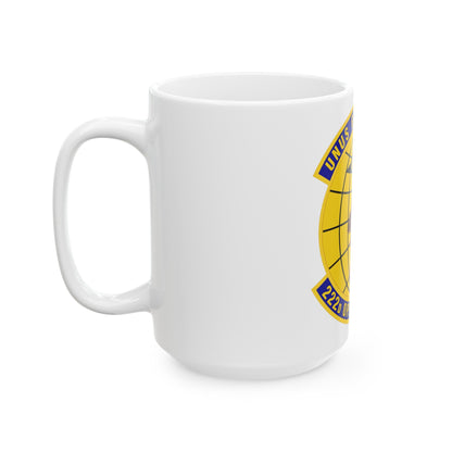 222d Operations Support Squadron (U.S. Air Force) White Coffee Mug-The Sticker Space