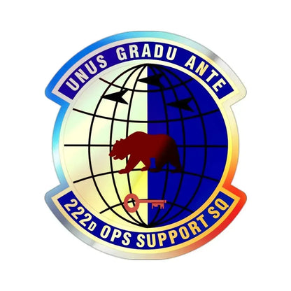 222d Operations Support Squadron (U.S. Air Force) Holographic STICKER Die-Cut Vinyl Decal - The Sticker Space