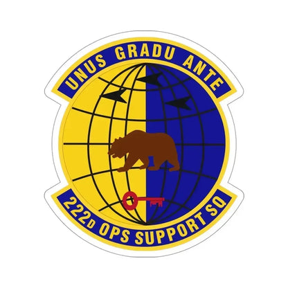 222d Operations Support Squadron (U.S. Air Force) STICKER Vinyl Die-Cut Decal 4 Inch - The Sticker Space