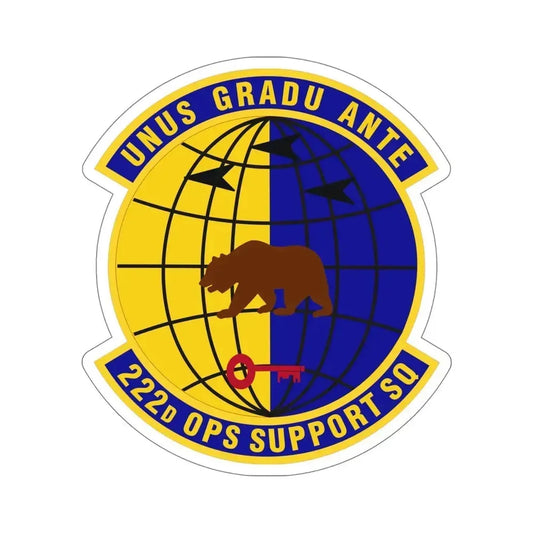 222d Operations Support Squadron (U.S. Air Force) STICKER Vinyl Die-Cut Decal 6 Inch - The Sticker Space