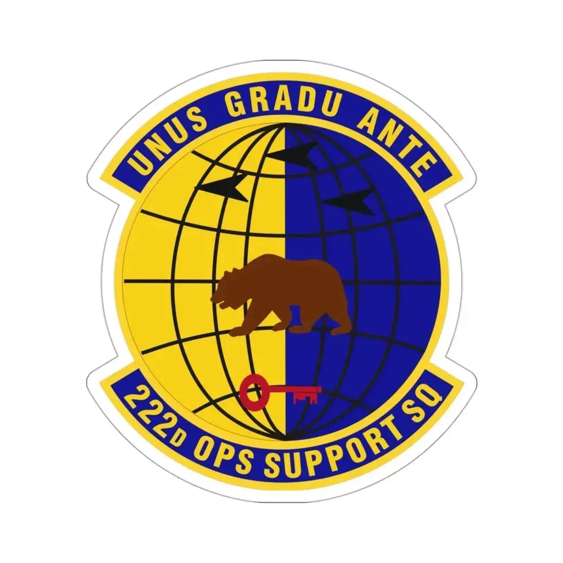 222d Operations Support Squadron (U.S. Air Force) STICKER Vinyl Die-Cut Decal - The Sticker Space
