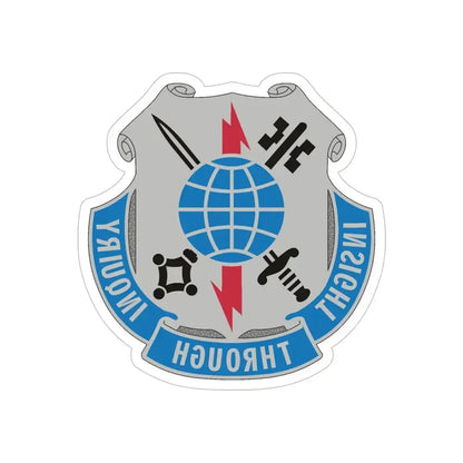 223 Military Intelligence Battalion (U.S. Army) REVERSE PRINT Transparent Die-Cut STICKER - The Sticker Space