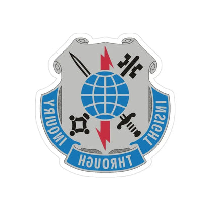 223 Military Intelligence Battalion (U.S. Army) REVERSE PRINT Transparent Die-Cut STICKER - The Sticker Space